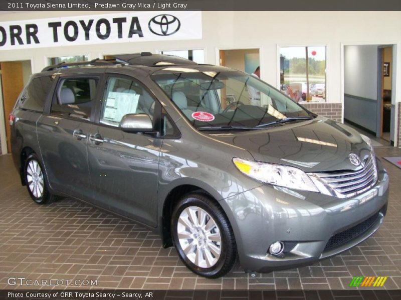 Predawn Gray Mica / Light Gray 2011 Toyota Sienna Limited