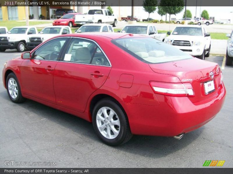 Barcelona Red Metallic / Bisque 2011 Toyota Camry LE V6