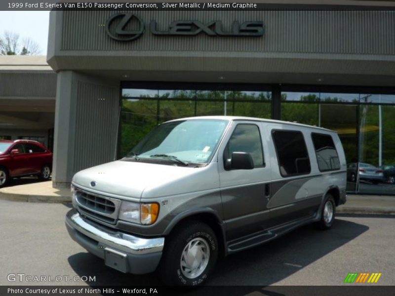 Silver Metallic / Medium Graphite 1999 Ford E Series Van E150 Passenger Conversion