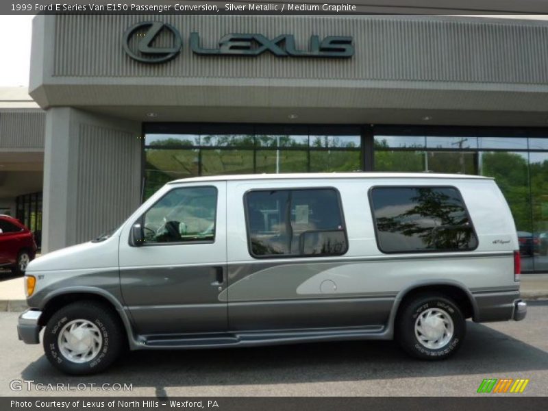 Silver Metallic / Medium Graphite 1999 Ford E Series Van E150 Passenger Conversion