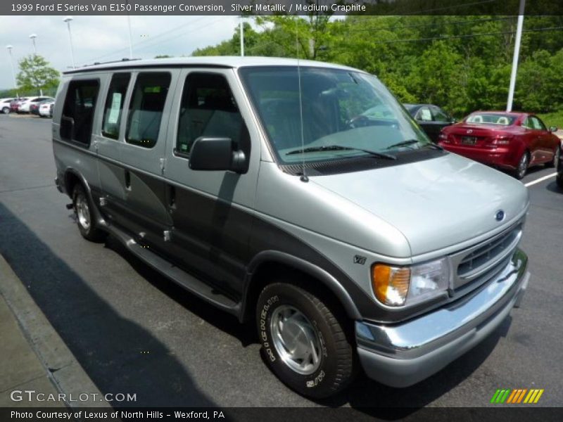 Silver Metallic / Medium Graphite 1999 Ford E Series Van E150 Passenger Conversion