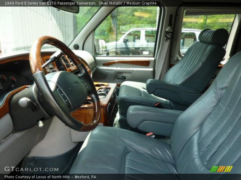 Silver Metallic / Medium Graphite 1999 Ford E Series Van E150 Passenger Conversion