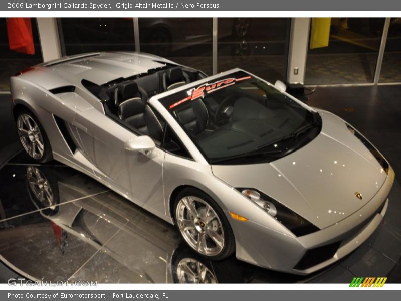 Grigio Altair Metallic / Nero Perseus 2006 Lamborghini Gallardo Spyder