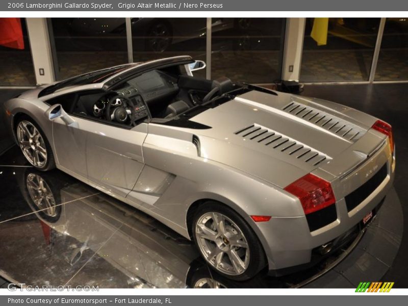 Grigio Altair Metallic / Nero Perseus 2006 Lamborghini Gallardo Spyder