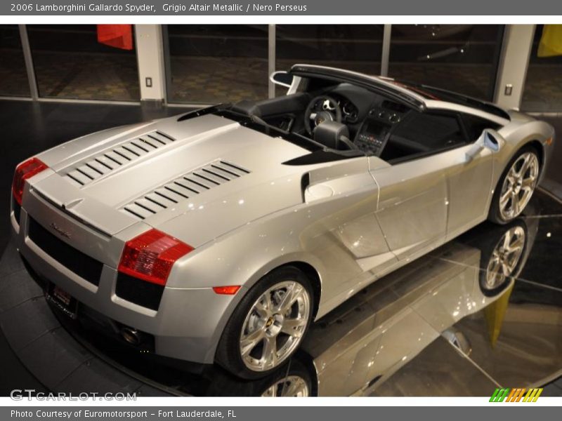 Grigio Altair Metallic / Nero Perseus 2006 Lamborghini Gallardo Spyder
