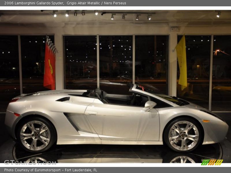 Grigio Altair Metallic / Nero Perseus 2006 Lamborghini Gallardo Spyder