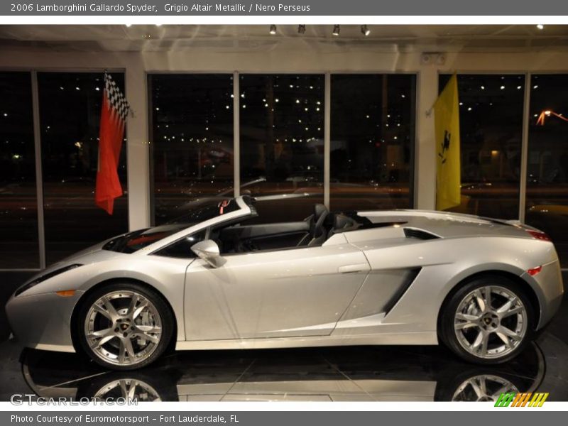 Grigio Altair Metallic / Nero Perseus 2006 Lamborghini Gallardo Spyder