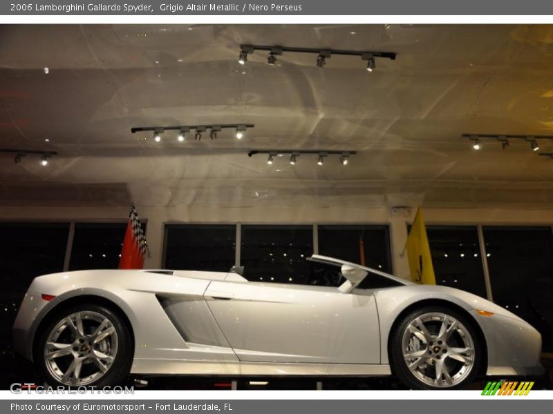 Grigio Altair Metallic / Nero Perseus 2006 Lamborghini Gallardo Spyder