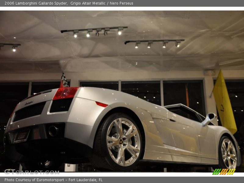 Grigio Altair Metallic / Nero Perseus 2006 Lamborghini Gallardo Spyder