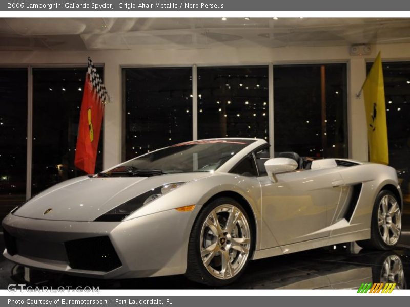 Grigio Altair Metallic / Nero Perseus 2006 Lamborghini Gallardo Spyder