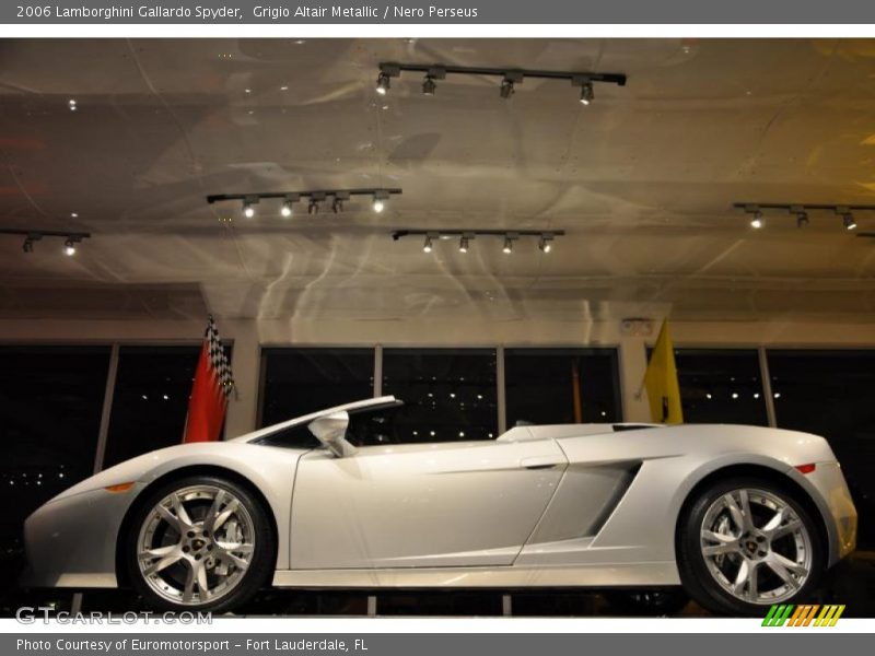 Grigio Altair Metallic / Nero Perseus 2006 Lamborghini Gallardo Spyder