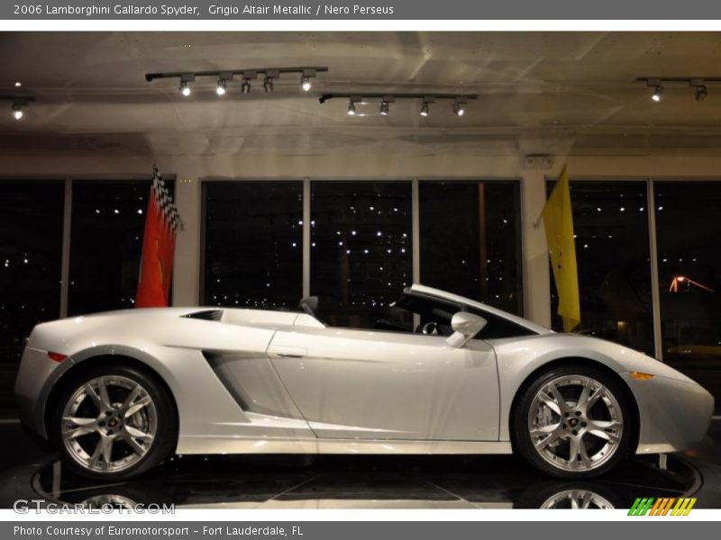 Grigio Altair Metallic / Nero Perseus 2006 Lamborghini Gallardo Spyder