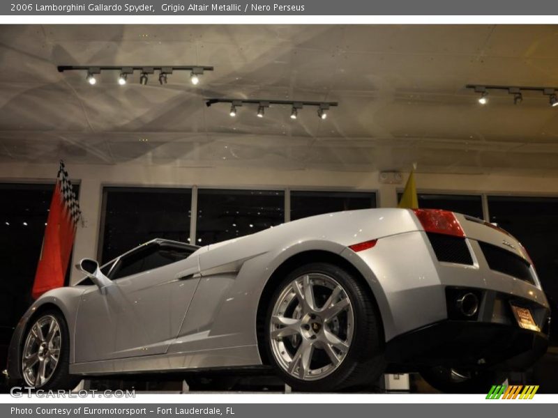 Grigio Altair Metallic / Nero Perseus 2006 Lamborghini Gallardo Spyder