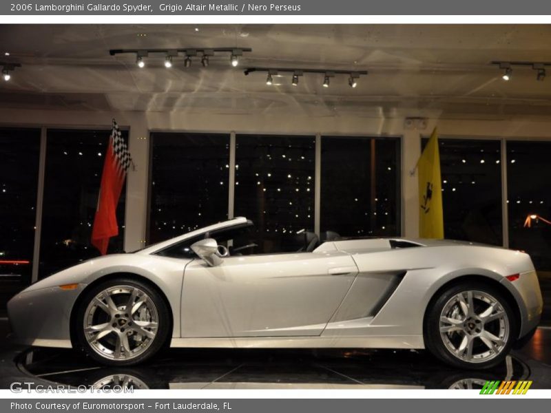 Grigio Altair Metallic / Nero Perseus 2006 Lamborghini Gallardo Spyder