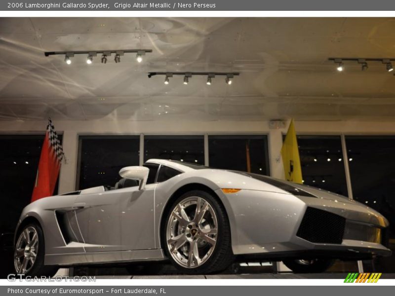 Grigio Altair Metallic / Nero Perseus 2006 Lamborghini Gallardo Spyder