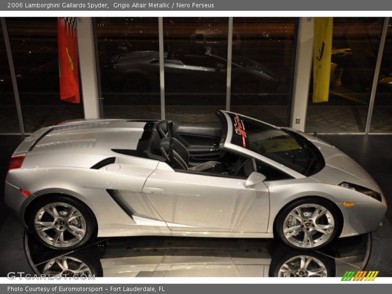 Grigio Altair Metallic / Nero Perseus 2006 Lamborghini Gallardo Spyder
