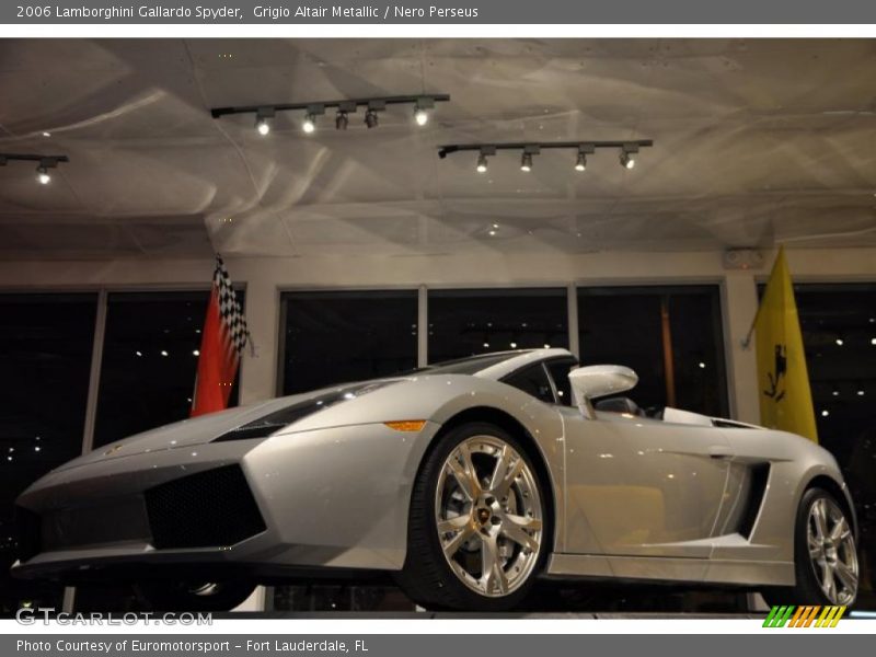 Grigio Altair Metallic / Nero Perseus 2006 Lamborghini Gallardo Spyder