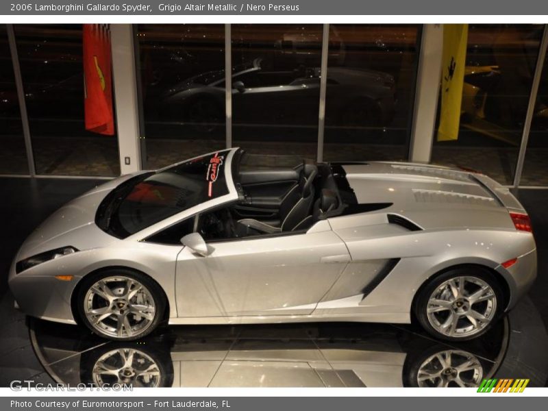 Grigio Altair Metallic / Nero Perseus 2006 Lamborghini Gallardo Spyder