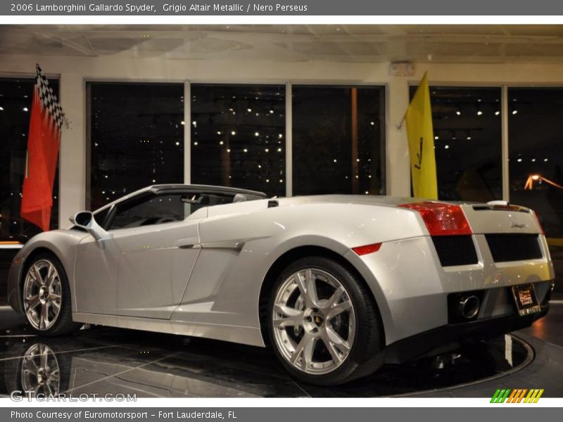 Grigio Altair Metallic / Nero Perseus 2006 Lamborghini Gallardo Spyder