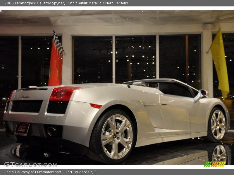 Grigio Altair Metallic / Nero Perseus 2006 Lamborghini Gallardo Spyder