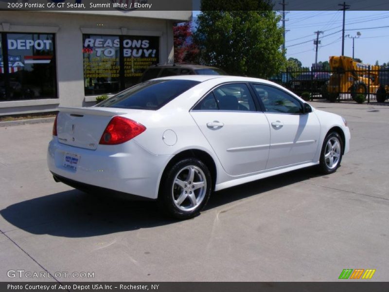 Summit White / Ebony 2009 Pontiac G6 GT Sedan