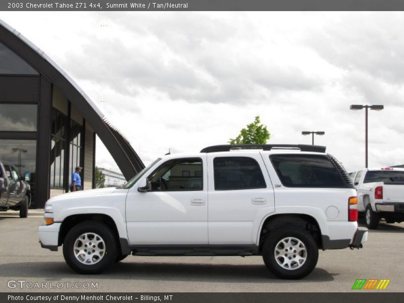 Summit White / Tan/Neutral 2003 Chevrolet Tahoe Z71 4x4