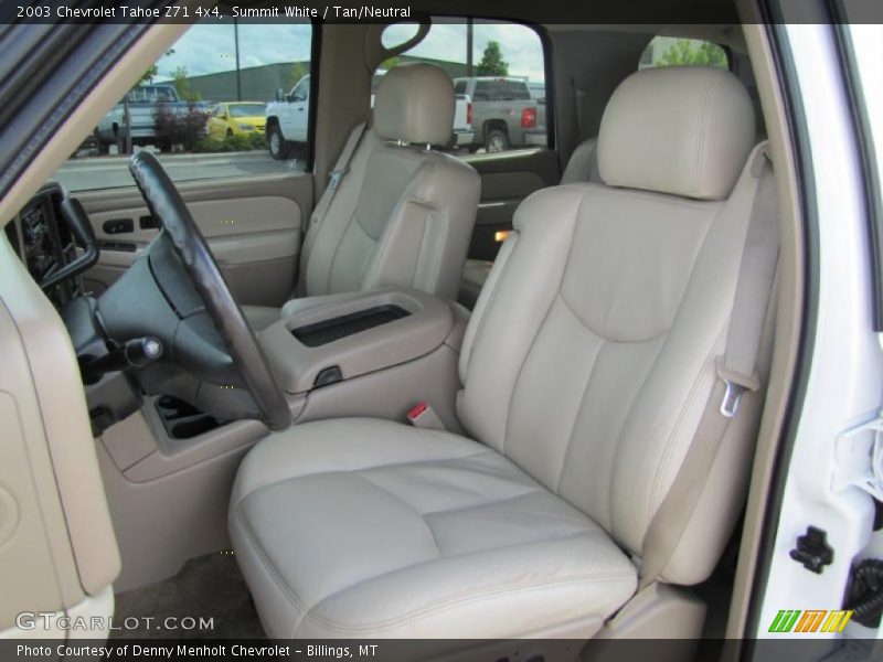 Summit White / Tan/Neutral 2003 Chevrolet Tahoe Z71 4x4