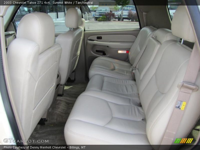 Summit White / Tan/Neutral 2003 Chevrolet Tahoe Z71 4x4