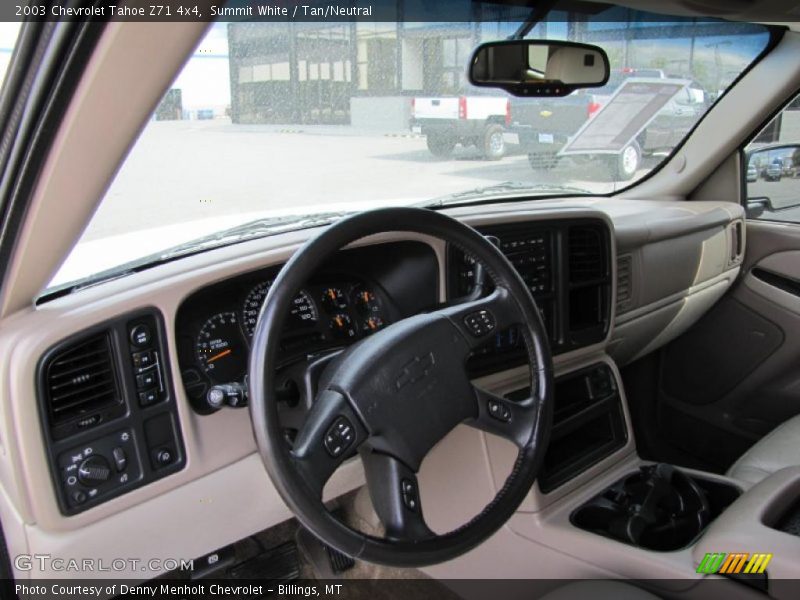 Summit White / Tan/Neutral 2003 Chevrolet Tahoe Z71 4x4