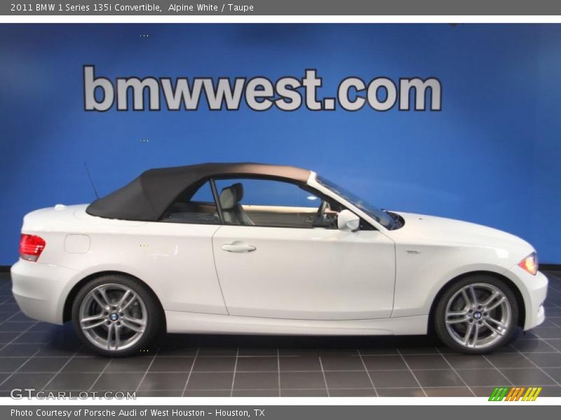 Alpine White / Taupe 2011 BMW 1 Series 135i Convertible