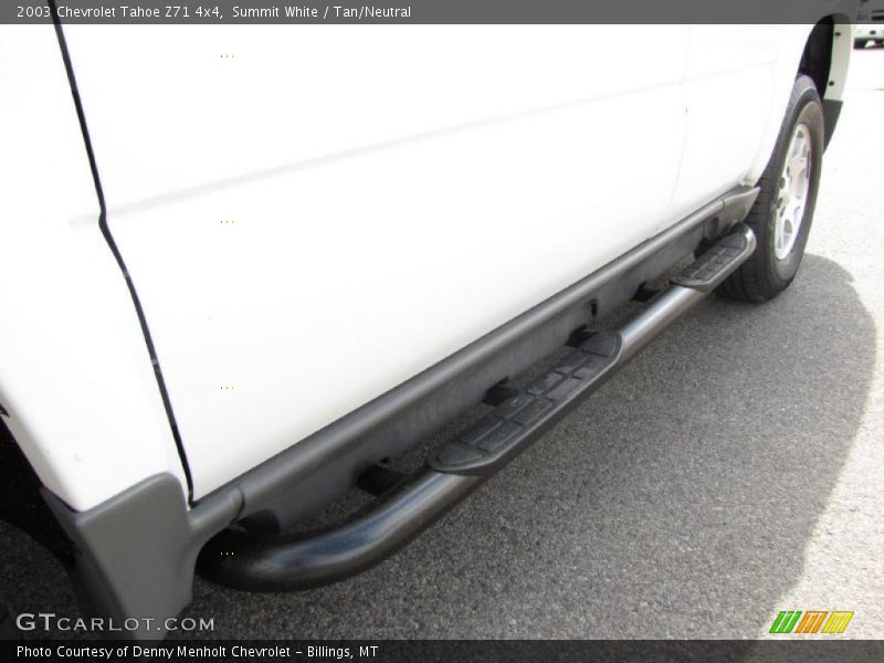 Summit White / Tan/Neutral 2003 Chevrolet Tahoe Z71 4x4