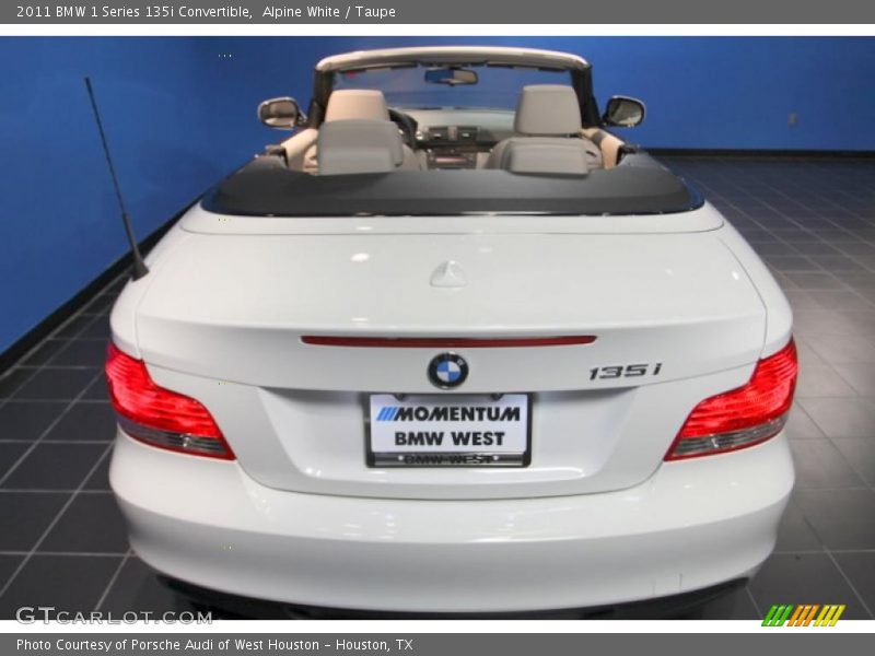 Alpine White / Taupe 2011 BMW 1 Series 135i Convertible