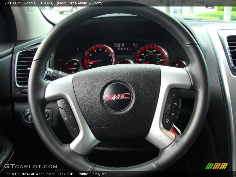 Quicksilver Metallic / Ebony 2010 GMC Acadia SLT AWD