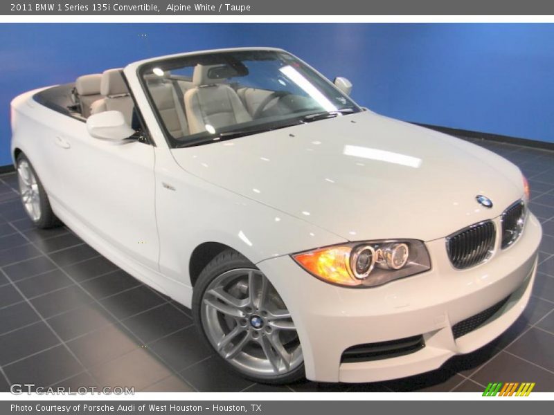 Alpine White / Taupe 2011 BMW 1 Series 135i Convertible