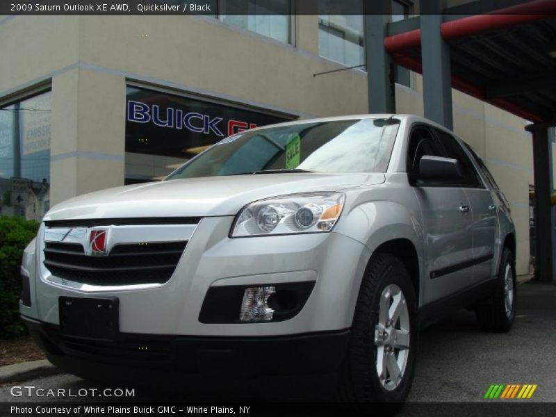 Quicksilver / Black 2009 Saturn Outlook XE AWD