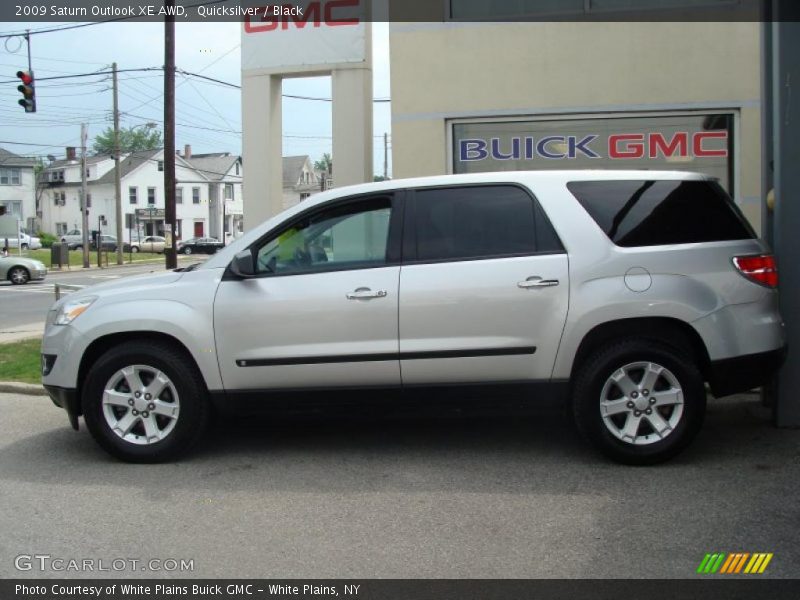 Quicksilver / Black 2009 Saturn Outlook XE AWD