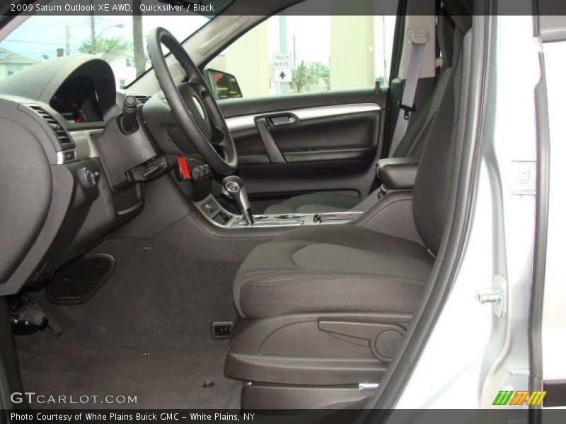 Quicksilver / Black 2009 Saturn Outlook XE AWD