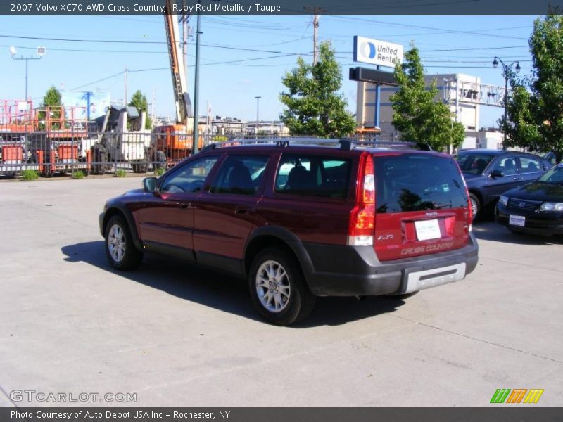 Ruby Red Metallic / Taupe 2007 Volvo XC70 AWD Cross Country