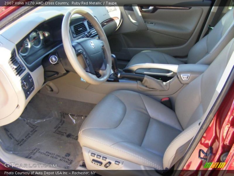 Ruby Red Metallic / Taupe 2007 Volvo XC70 AWD Cross Country