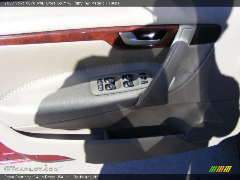 Ruby Red Metallic / Taupe 2007 Volvo XC70 AWD Cross Country
