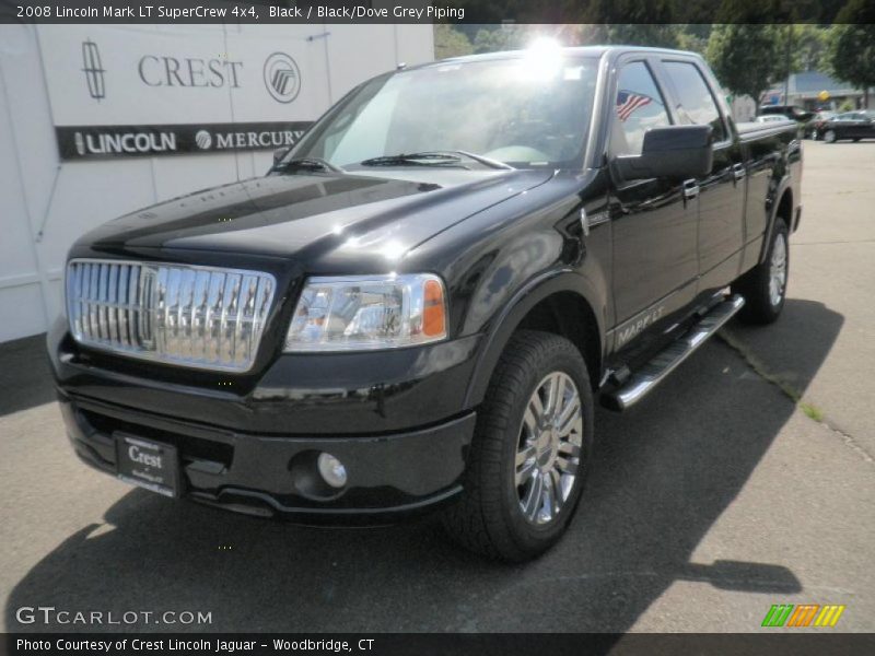 Black / Black/Dove Grey Piping 2008 Lincoln Mark LT SuperCrew 4x4