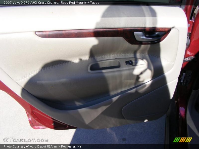 Ruby Red Metallic / Taupe 2007 Volvo XC70 AWD Cross Country