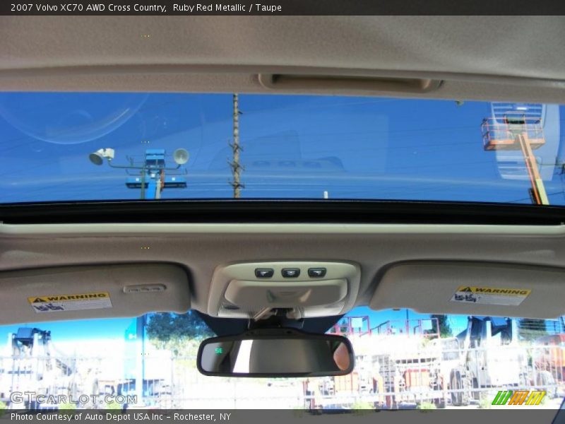 Ruby Red Metallic / Taupe 2007 Volvo XC70 AWD Cross Country