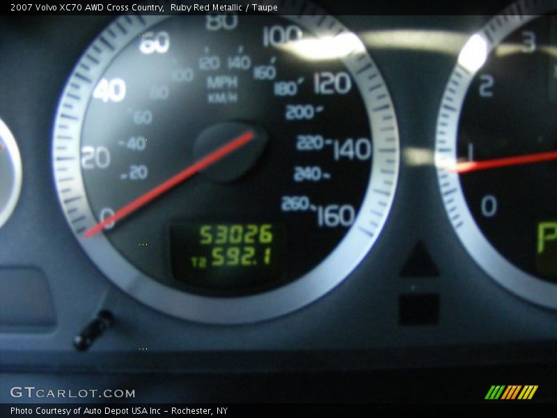Ruby Red Metallic / Taupe 2007 Volvo XC70 AWD Cross Country