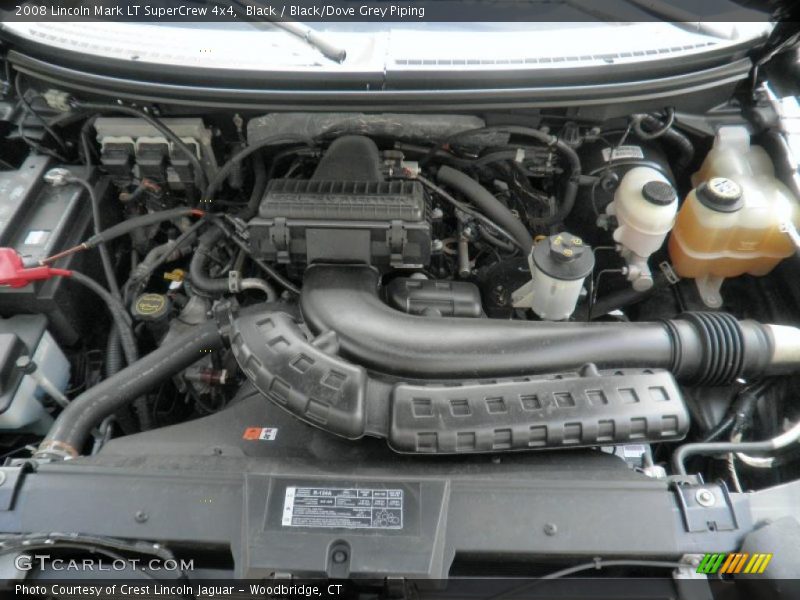 Black / Black/Dove Grey Piping 2008 Lincoln Mark LT SuperCrew 4x4