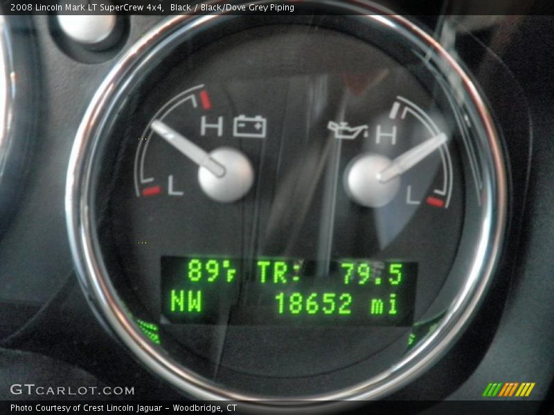 Black / Black/Dove Grey Piping 2008 Lincoln Mark LT SuperCrew 4x4
