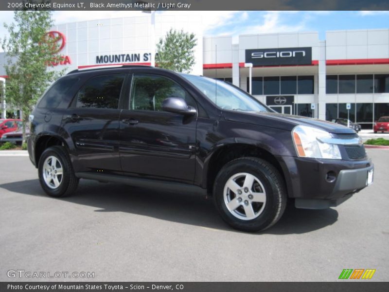 Black Amethyst Metallic / Light Gray 2006 Chevrolet Equinox LT