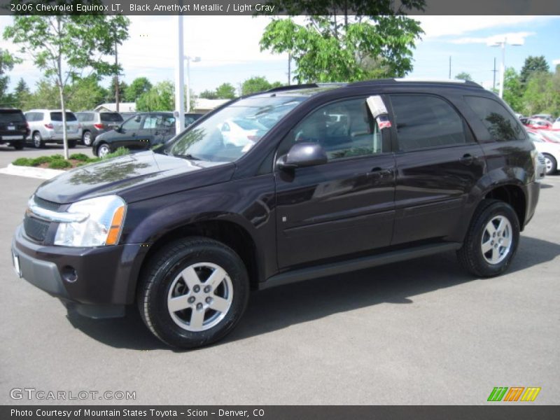 Black Amethyst Metallic / Light Gray 2006 Chevrolet Equinox LT