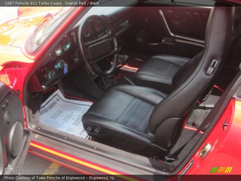  1987 911 Turbo Coupe Black Interior