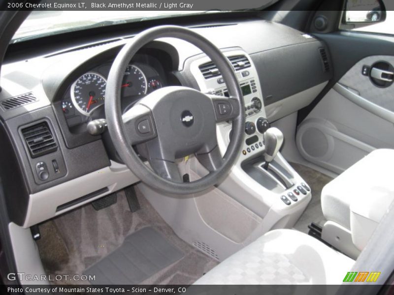 Black Amethyst Metallic / Light Gray 2006 Chevrolet Equinox LT